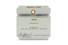 Load image into Gallery viewer, Skylar Paige - MOM - Morse Code Tila Beaded Bracelet