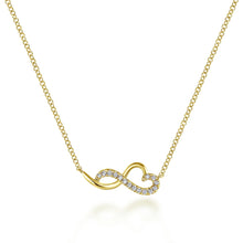 Load image into Gallery viewer, 14k Yellow Gold Diamond Necklace