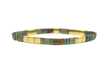 Load image into Gallery viewer, Skylar Paige - SURVIVOR - Morse Code Tila Beaded Bracelet - Keep It Cool Camo