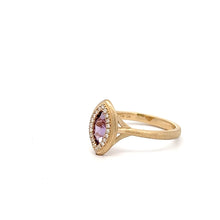 Load image into Gallery viewer, 14k Yellow Gold Amethyst Ring with Diamonds
