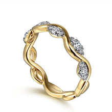 Load image into Gallery viewer, 14k Yellow Gold Diamond Band
