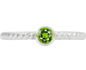 Sterling Silver Peridot Ring