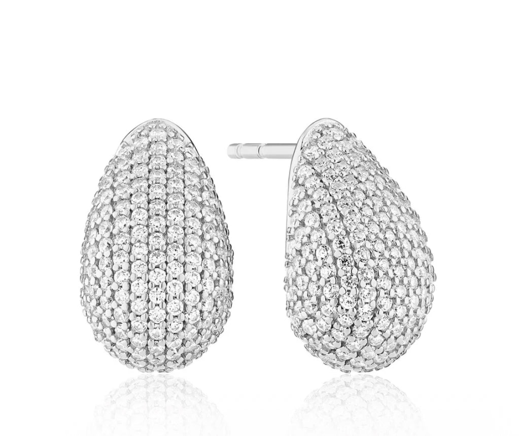 Sterling Silver CZ Earrings