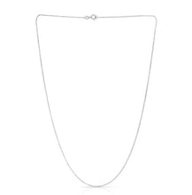 Load image into Gallery viewer, 14K White Gold 1.1mm Diamond Cut Cable Chain 24”
