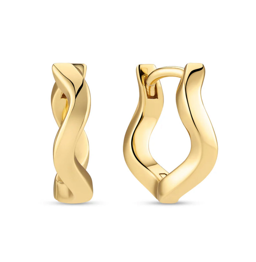 18k Gold Plated Sterling Silver Earrings