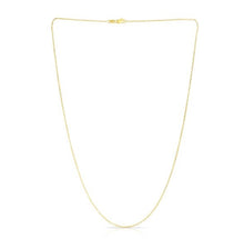 Load image into Gallery viewer, 14K Yellow Gold 0.87mm Diamond Cut Cable Chain 18”
