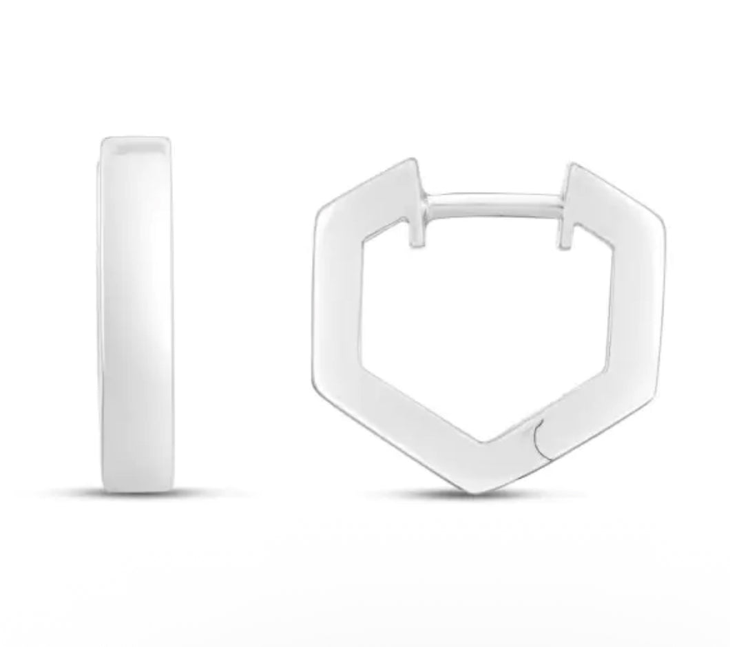 Sterling Silver Huggie Earrings