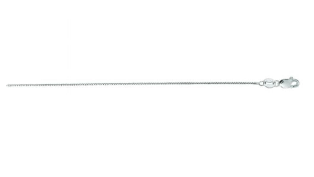 14K White Gold 0.6mm Classic Box 16”