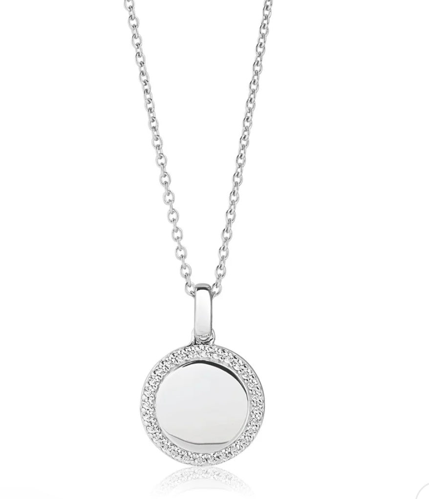 Sterling Silver CZ Necklace