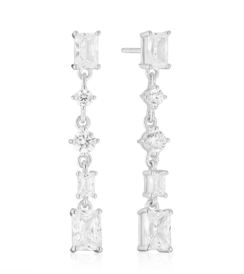 Sterling Silver CZ Earrings