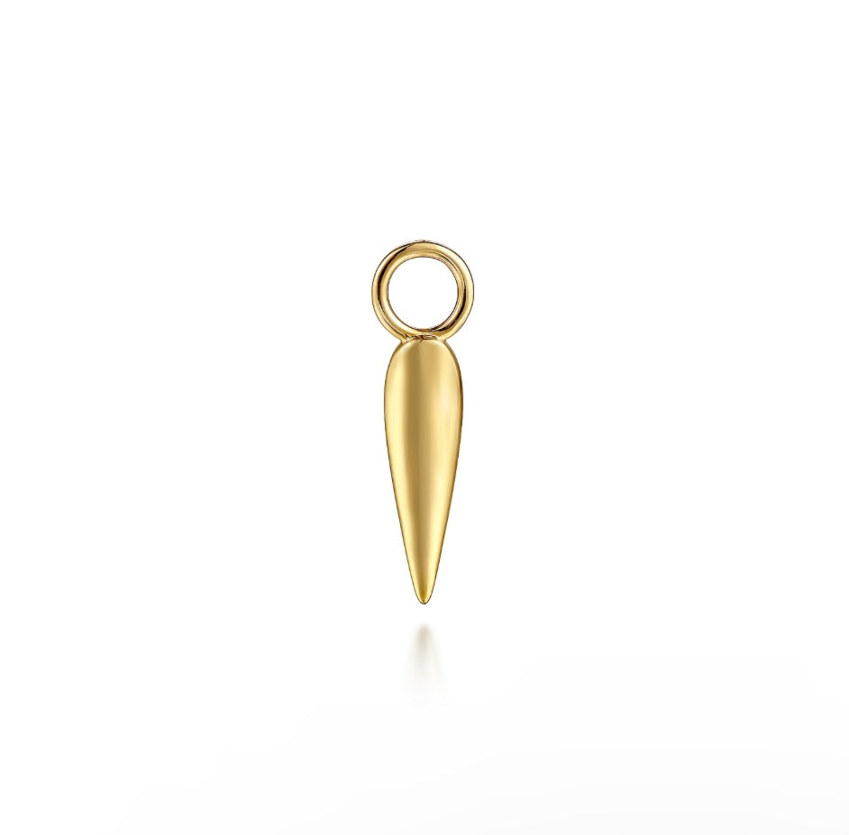 14k Yellow Gold Earring Charm
