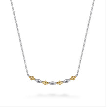 Load image into Gallery viewer, Sterling Silver and 14k Yellow Gold Necklace
