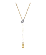 Load image into Gallery viewer, 14k Yellow Gold Diamond Necklace
