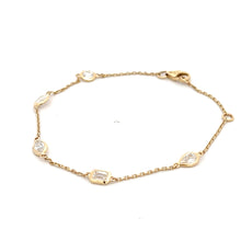 Load image into Gallery viewer, 14k Yellow Gold Lab Grown Diamond Bracelet
