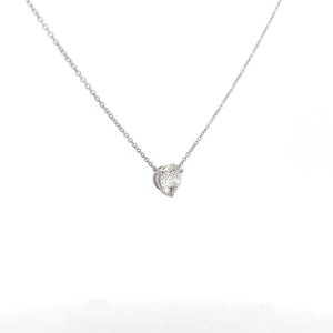 14k White Gold Lab Grown Diamond Necklace