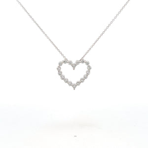 14k White Gold Lab Grown Diamond Necklace