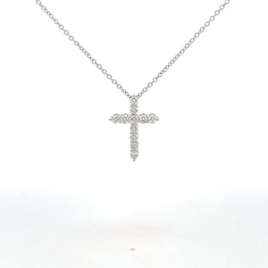 14k White Gold Lab Grown Diamond Necklace