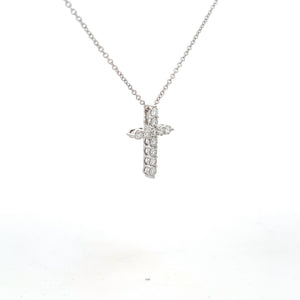14k White Gold Lab Grown Diamond Necklace