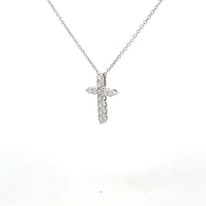 14k White Gold Lab Grown Diamond Necklace