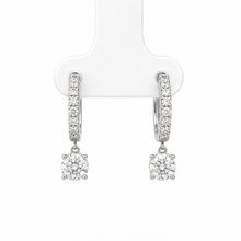 Load image into Gallery viewer, 14k White Gold Lab Grown Diamond Earrings
