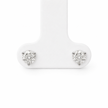 Load image into Gallery viewer, 14k White Gold Diamond Studs

