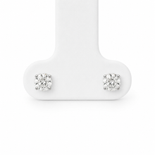 Load image into Gallery viewer, 14k White Gold Diamond Studs
