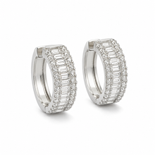 Load image into Gallery viewer, 14k White Gold Diamond Earrings
