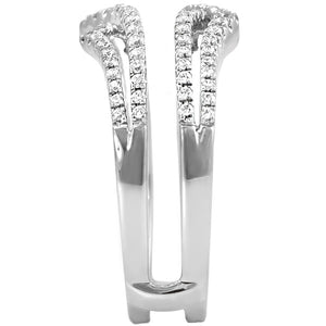 14k White Gold Diamond Ring Wrap