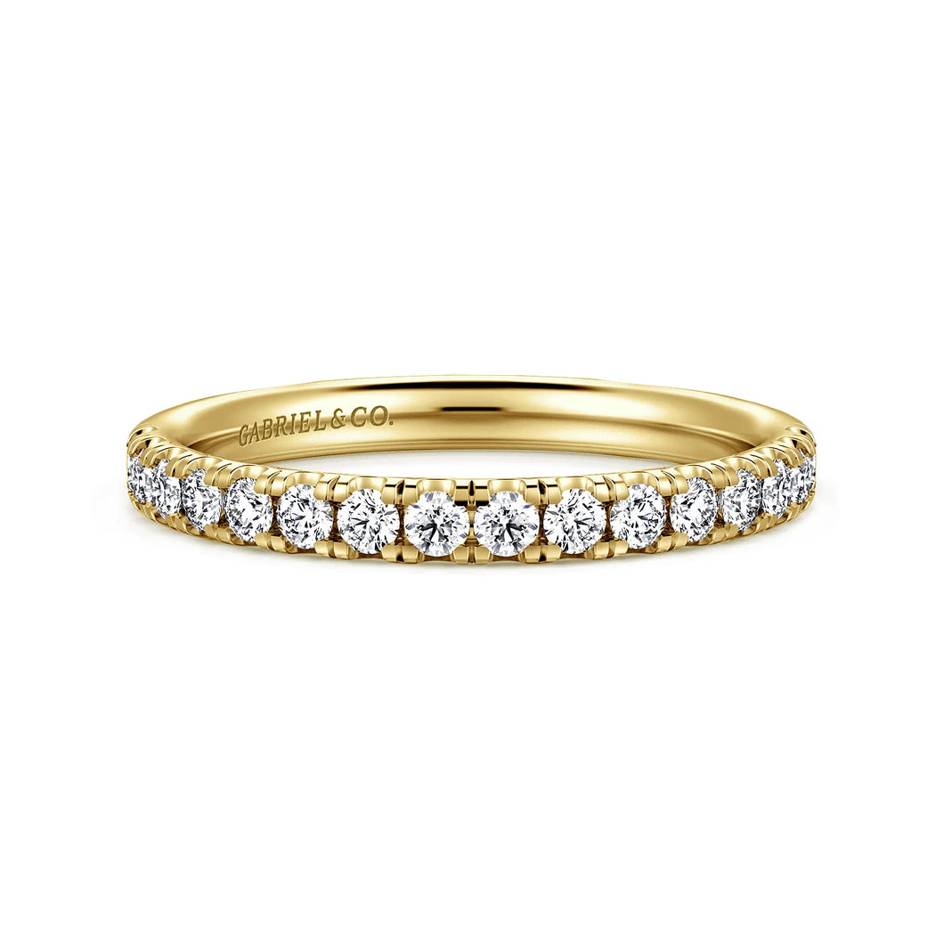 14k Yellow Gold Diamond Band