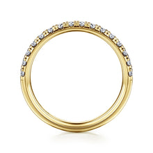 Load image into Gallery viewer, 14k Yellow Gold Diamond Band

