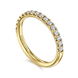 14k Yellow Gold Diamond Band