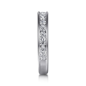 14k White Gold Diamond Band