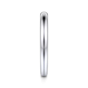 14k White Gold Wedding Band