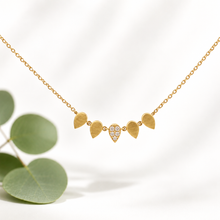 Load image into Gallery viewer, 14k Yellow Gold Diamond Necklace
