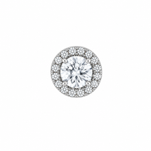 Load image into Gallery viewer, 14k White Gold Diamond Slide Pendant
