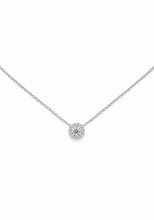 Load image into Gallery viewer, 14k White Gold Diamond Slide Pendant
