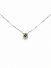 Load image into Gallery viewer, 14k White Gold Alexandrite Slide Pendant with Diamonds
