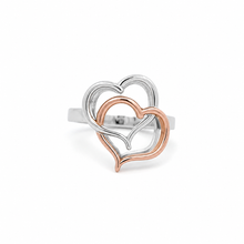 Load image into Gallery viewer, 14k Two Tone Signature Heart Ring
