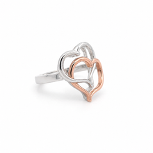 Load image into Gallery viewer, 14k Two Tone Signature Heart Ring
