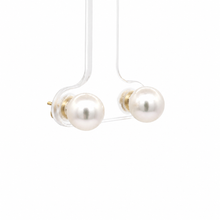 Load image into Gallery viewer, 14k Yellow Gold Akoya Pearl Studs
