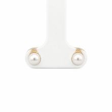 Load image into Gallery viewer, 14k Yellow Gold Akoya Pearl Studs
