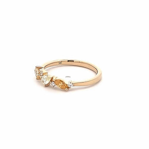 14k Yellow Gold Fancy Diamond Ring