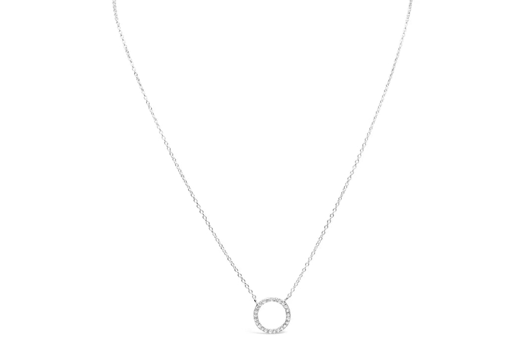 Icon Necklace Pavé Circle
