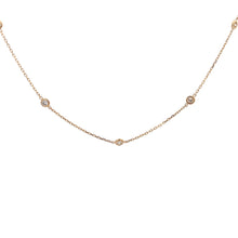 Load image into Gallery viewer, 14k Yellow Gold Diamond Necklace
