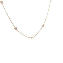 Load image into Gallery viewer, 14k Yellow Gold Diamond Necklace
