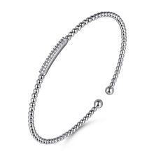 Load image into Gallery viewer, 14k White Gold Diamond Cuff Bracelet
