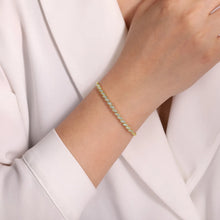 Load image into Gallery viewer, 14k Yellow Gold Bujukan Diamond Cuff Bracelet
