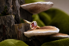 Load image into Gallery viewer, 14k Yellow Gold Rough Cut Diamond Custom Bezel Ring
