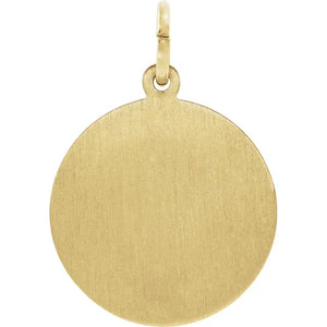 14k Yellow Gold St. John the Evangelist Medal Pendant