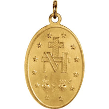 Load image into Gallery viewer, 14k Yellow Gold Miraculous Medal
